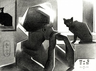 Den egyptiska drottningen och den svarta katten av Corné Akkers