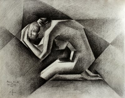 Sörjande geometrisk figur av Corné Akkers