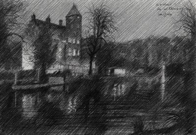 Skiss av Nattens slott av Corné Akkers
