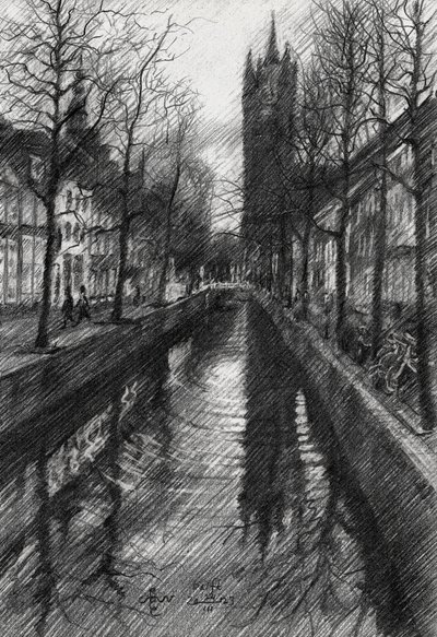 Skiss över Winter City-kanalen av Corné Akkers