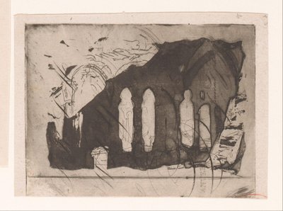 Ruinerna av ett kloster av Corneille Seghers