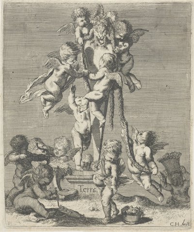 Jord Terra (titel på objekt) De fyra elementen (serietitel) av Cornelis A. Hellemans