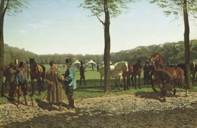 Hästmässa på Maliebaan i Haag av Cornelis Albertus Johannes Schermer