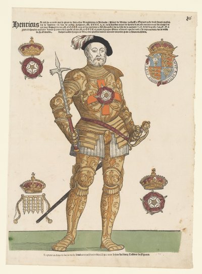 Porträtt av Henrik VIII av England av Cornelis Anthonisz. (manner of)