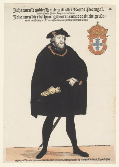 Porträtt av Johannes III av Portugal av Cornelis Anthonisz. (manner of)