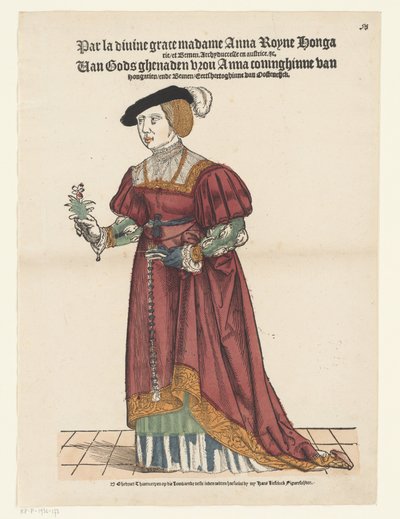 Porträtt av Anna av Österrike av Cornelis Anthonisz. (possibly)