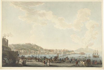 Utsikt över hamnen i Neapel av Cornelis Apostool