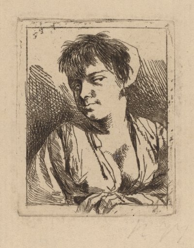 Byst av en ung kvinna av Cornelis Pietersz Bega
