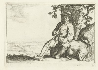 En vilande handlare 16 tryck från olika serier av Cornelis och Frederik Bloemaert (serietitel) av Cornelis Bloemaert (II)