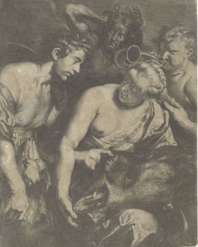 Meleager i Atalanta av Cornelis Bloemaert (II)