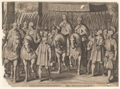 Kejserlig kröning av Karl V i Bologna, 1530 Triumphs of Charles V (serietitel) av Cornelis Boel