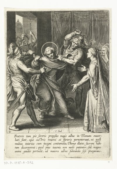 Thomas är tillfångatagen Life of Saint Thomas Aquinas (serietitel) av Cornelis Boel