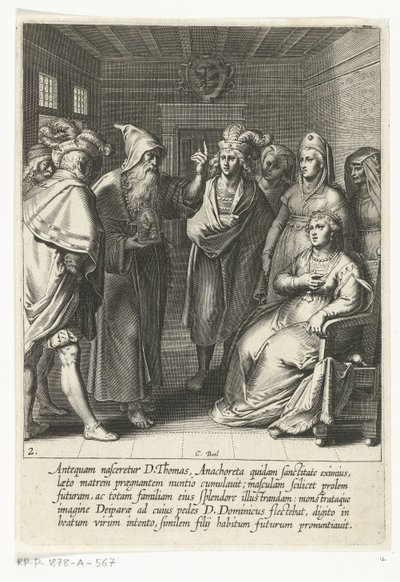 Profetia till Thomas av Aquinos mor The Life of Saint Thomas Aquinas (serietitel) av Cornelis Boel