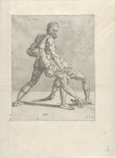 Två svärdsmän Swordsmen (serietitel) av Cornelis Bos (possibly)