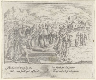 Abrahams begravning The Life of Abraham (serietitel) av Cornelis Bos