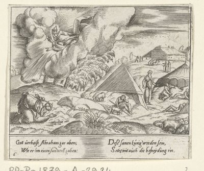 Gud lovar Abraham en son The Life of Abraham (serietitel) av Cornelis Bos
