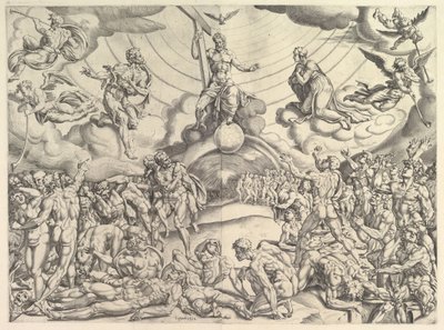 Den sista domen, ca. 1548-50. av Cornelis Bos