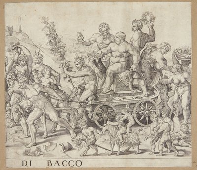 Bacchus triumf av Cornelis Bos