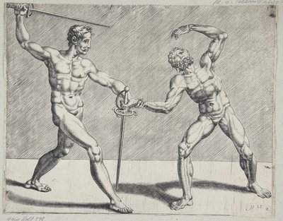 Två fäktare av Cornelis Bos
