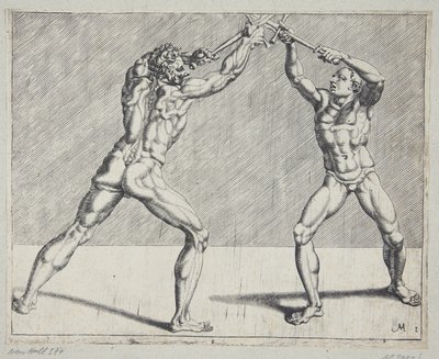Två fäktare av Cornelis Bos