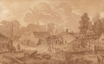 By med damm, ca. 1782. av Cornelis Brouwer
