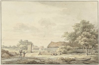 Landskap med gårdar av Cornelis Buys