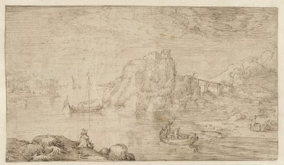flod vy av Cornelis Claesz van Wieringen (attributed to)