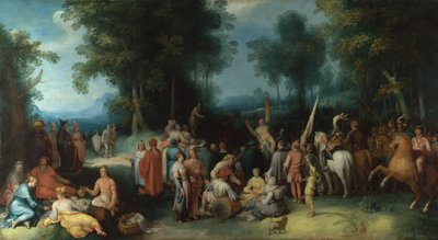 Johannes Döparens predikan, 1602 av Cornelis Cornelisz. Haarlem van