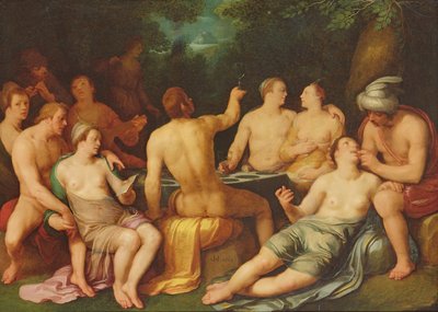 Världens korruption före syndafloden, 1619 av Cornelis Cornelisz van Haarlem