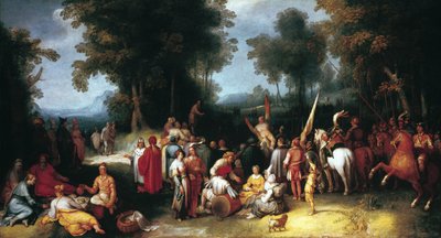 Johannes Döparens predikan, 1602 av Cornelis Cornelisz van Haarlem