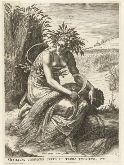 Ceres Gudinnor och nymfer (serietitel) av Cornelis Cort