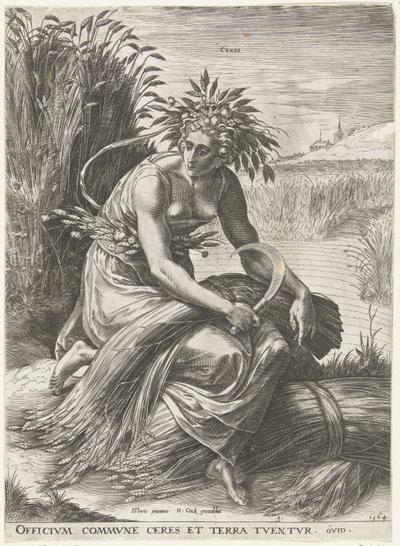 Ceres Gudinnor och nymfer (serietitel) av Cornelis Cort