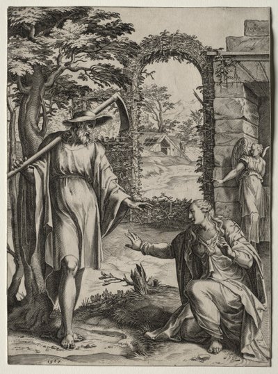 Kristus visar sig för Maria Magdalena av Cornelis Cort