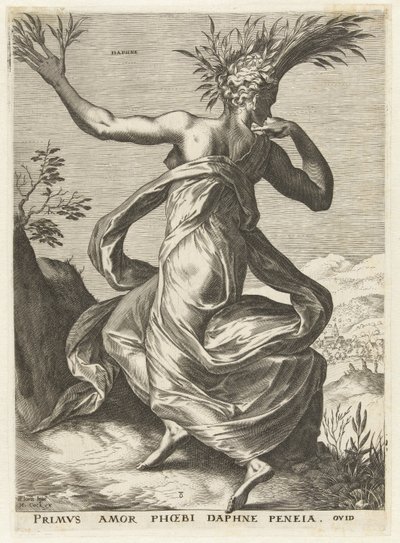Daphne Gudinnor och nymfer (serietitel) av Cornelis Cort
