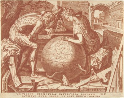 Geometri (Geometry) The Seven Liberal Arts (serietitel) av Cornelis Cort