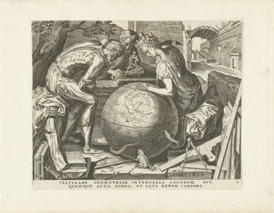 Geometri (Geometry) The Seven Liberal Arts (serietitel) av Cornelis Cort