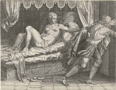 Josef och Potifars hustru av Cornelis Cort