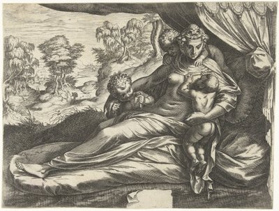 Kärlek (Caritas) av Cornelis Cort