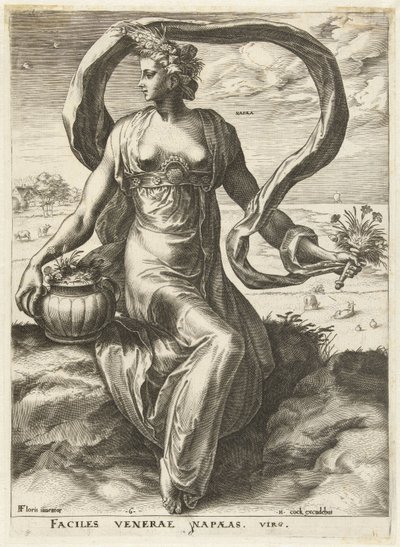 Napaea Gudinnor och nymfer (serietitel) av Cornelis Cort