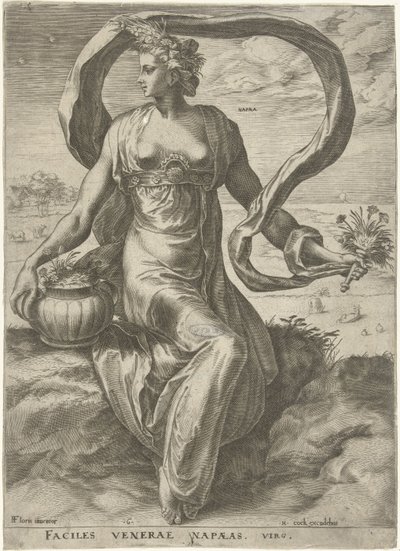 Napaea Gudinnor och nymfer (serietitel) av Cornelis Cort