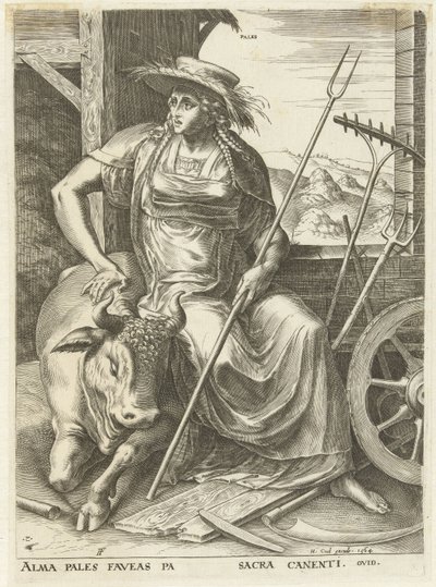 bleknar Gudinnor och nymfer (serietitel) av Cornelis Cort