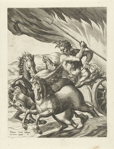 Pluto lämnar Proserpina i underjorden The History of Pluto and Proserpina (serietitel) av Cornelis Cort