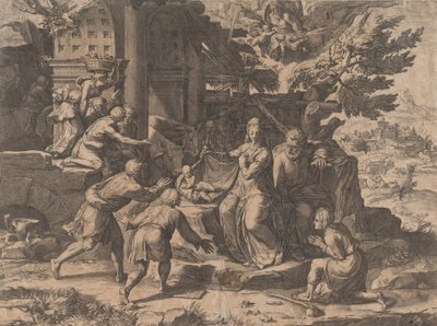 Herdarnas tillbedjan, 1569., 1569. av Cornelis Cort