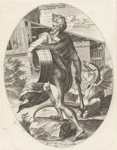 Triptolemos Gods of Agriculture (serietitel) av Cornelis Cort