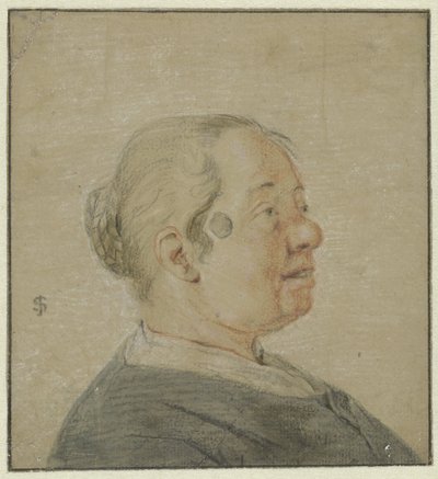 Byst av en kvinna, profil höger av Cornelis Dusart