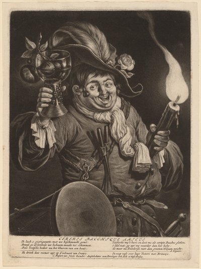 En vän till Ceres och Bacchus av Cornelis Dusart
