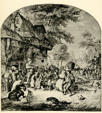 holländskt tivoli av Cornelis Dusart