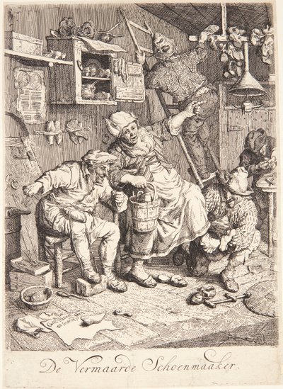 En skomakare av Cornelis Dusart