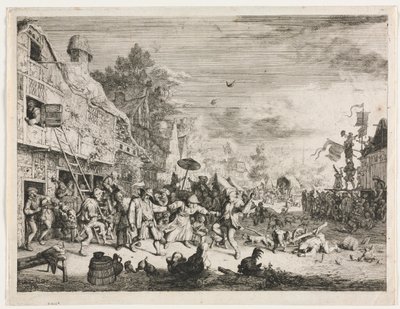 Bymässa av Cornelis Dusart