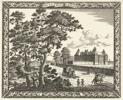 Utsikt över Honselersdijk Palace 